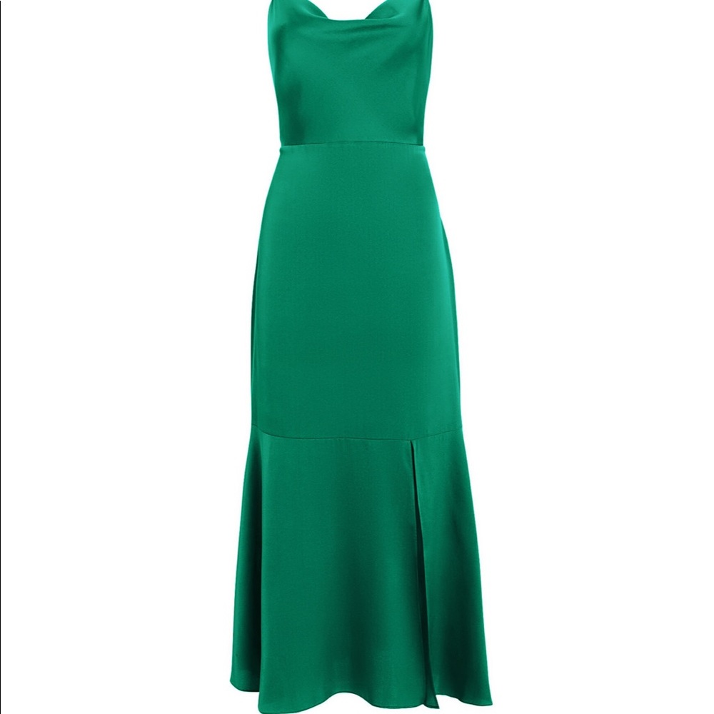 Intermix emerald green slip dress. Size 6